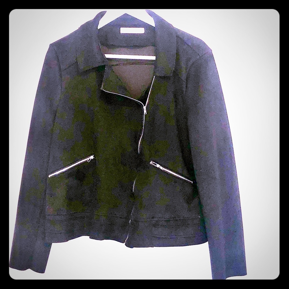 JUSTFAB | Black Faux Suede Moto Jacket - XXL - Picture 4 of 7